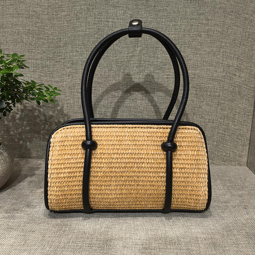 6573黑色&棕色新款藤编包 商品图1