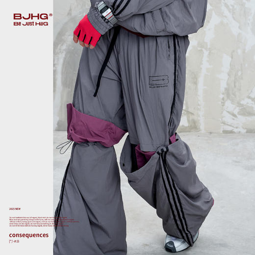 BJHG不计后果凉感工装裤子男款夏季2025新款潮牌可拆卸防晒裤子女 商品图3