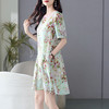 丁摩  夏季女裝新款小个子桑蚕丝碎花裙子法式连衣裙夏季5ZF-69507 商品缩略图1