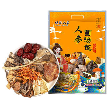 山珍录滋补人参羊肚菌汤包102g 云南菌菇汤包山珍干货云南特产 煲汤材料 /粮油调味 /南北干货 /组合干货 商品图6