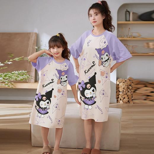 【可外穿的亲子家居服】夏季短袖睡裙薄款甜美卡通韩版中大童母女款睡裙休闲可外穿家居服。ry 商品图13