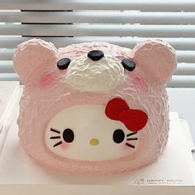［网红立体粉kitty创意手工定制］