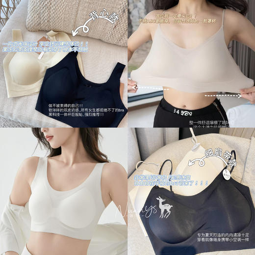 【无钢圈 舒适无痕 超弹力 凉感内衣】轻薄果冻内衣 均码 觉袈  私物不退哦！ 商品图0