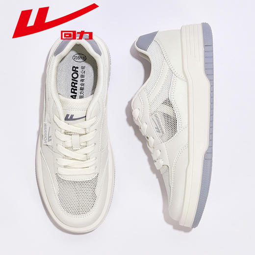 回力女鞋小白鞋女春季新款百搭厚底休闲鞋子透气运动板鞋ins 商品图2