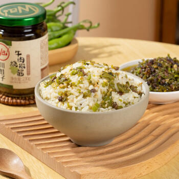 川娃子调味料 烧椒牛肉酱 下饭菜拌饭拌面酱 辣椒酱 辣酱 调味酱230g /粮油调味 /调味品 /中式酱料 商品图6