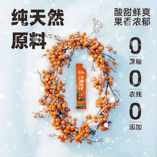 【活动买5赠1】优果能沙棘原浆维C含量400+ 深冬采摘小果无添加无农残100%NFC 商品图1