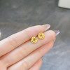【限时克减150元】足金999.9  #碎碎冰 【精品】实心财源滚滚招财铜钱造型金币耳饰耳钉(AWWES00090)（预售产品下单后不退款不退货不换货不补差（预售产品下单后不退款不退货不换货不补差 商品缩略图2