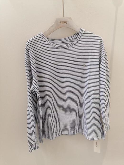 【门店同款】ENJOY夏季条纹金属小标防晒T 162450741 商品图0