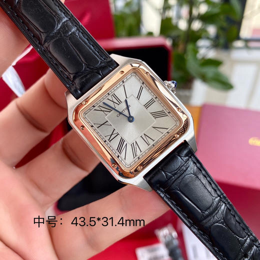 『原单版本』卡地亚经典之作，山度士系列腕表！相较于圆形腕表，方形腕表因其棱角分明的设计显得格外独特，而提到方表中的经典之作，卡地亚的山度士自然榜上有名，山度士腕表不仅是方形腕表中的典范❕❕ 商品图3
