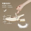 ZHR网红包头凉鞋女2025新款高级浅口小皮鞋洋气小香风粗跟凉鞋女 商品缩略图4