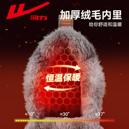 回力雪地靴2024冬季男款加绒加厚爸爸鞋保暖户外登山高帮东北棉鞋 商品图1