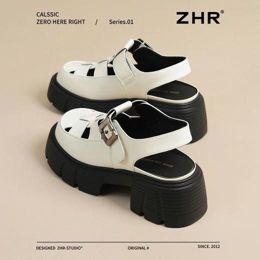 ZHR厚底凉鞋女2025新款夏季叠穿显高显瘦沙滩鞋韩版ins罗马凉鞋女 商品图6