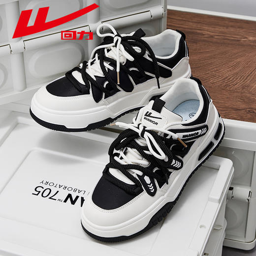 回力情侣鞋春秋款2024新款黑白熊猫鞋男女休闲运动板鞋男款小白鞋 商品图2