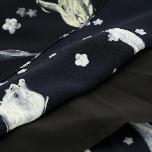 QF833斯尔丽25新款法式浪漫荷叶边腰间流苏显高显瘦散大摆碎花连衣裙 商品图6