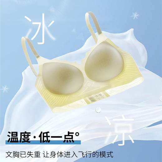 【0感超薄❗️冰丝聚拢美背内衣】超多透气孔，果冻胶条软支撑承托防下垂！速干轻薄软支撑无痕收副乳小胸聚拢无钢圈文胸罩 商品图1