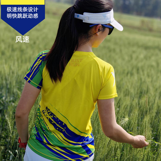 风速轻薄透气速干宽松运动马拉松户外短袖男女通码 商品图2