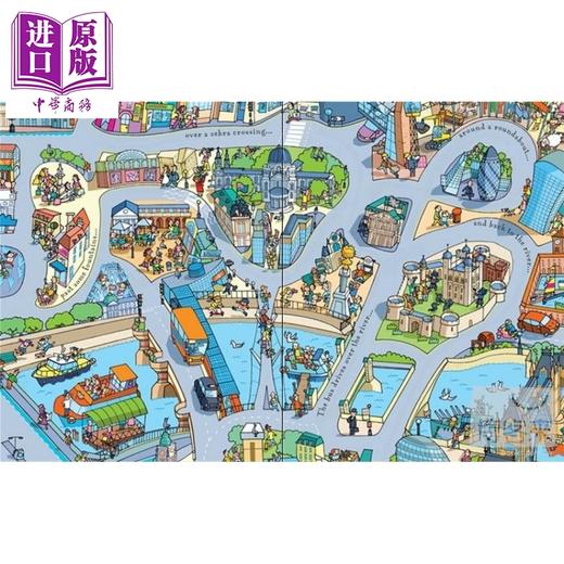 【中商原版】轨道汽车 纸版书 Wind-up Bus 英文原版 儿童活动与玩具书 益智游戏 进口童书 地板书 配一部小巴士车 3岁以上 商品图3