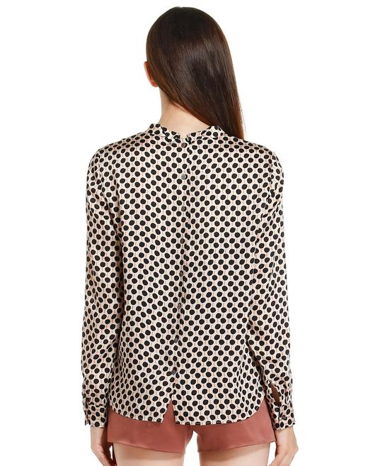 EQ:IQ  米/黑色可爱圆点长袖上衣 商品图1