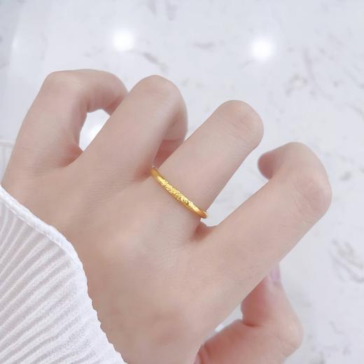 【限时克减150元】足金999.9 古法实心固口倒模工艺祥云戒指女戒(AIGFJZ00283)（预售产品下单后不退款不退货不换货不补差价（预售产品下单后不退款不退货不换货不补差价 商品图0