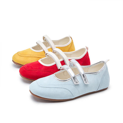 西遇玛丽珍芭蕾鞋女新款夏季超火彩色休闲平底鞋浅口软底单鞋V1156740 商品图4