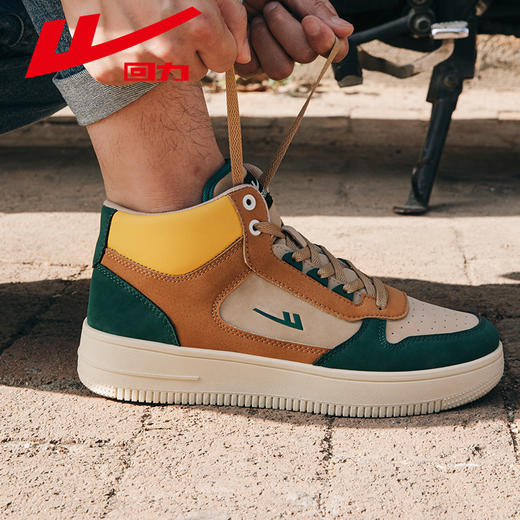 回力男鞋2025春季新款休闲运动板鞋百搭男士透气高帮鞋潮鞋休闲鞋 商品图4