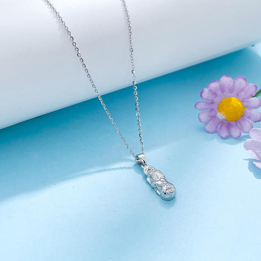 【限时8.8折】【线上铂金馆】PT950 #招财进宝 【国际铂金协会】铂金空心招财铜钱造型咬钱貔貅吊坠（不含链）(BDZ00184-2)(预售4-7天发货，一经下单不支持退款) 商品图2