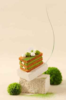 抹茶灵感柚子千层酥·西点