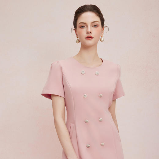 QF850斯尔丽2025新款宴会小礼服直身款显瘦显高小香风优雅气质连衣裙 商品图4