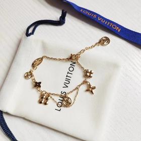 D050632长度可调节金色显白百搭花朵手链