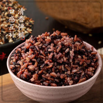 吾谷为伴五色糙米2斤 糙米黑米小麦仁燕麦红米 东北五谷 粗粮低脂 /粮油调味 /杂粮 /其他杂粮 商品图3