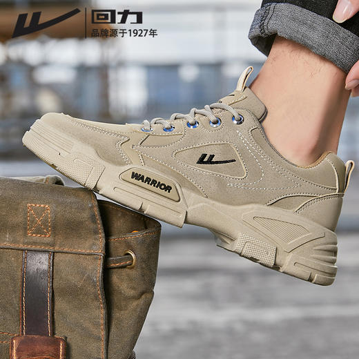 回力男鞋工装鞋秋冬季新款户外登山运动鞋低帮马丁靴工作鞋子男款 商品图1