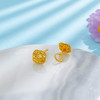【限时克减150元】足金999 #小方糖 5G黄金镂空绕线几何方块耳饰甜蜜小方糖耳钉(AG5GES00221)（预售产品下单后不退款不退货不换货不补差（预售产品下单后不退款不退货不换货不补差 商品缩略图1