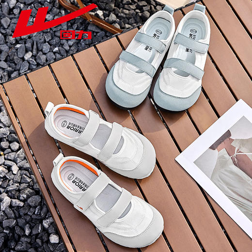 回力女鞋大头鞋女2025新款鞋子女平底玛丽珍小众百搭丑萌小白鞋女WXY-K119N 商品图3