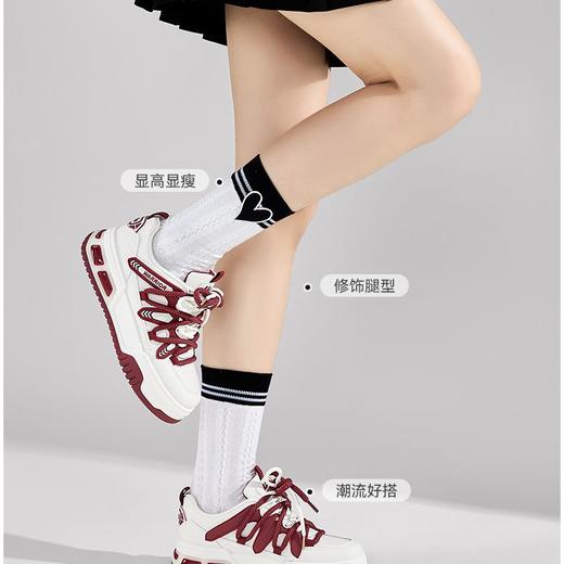 回力小白鞋女鞋2025新款爆款冬季厚底加绒百搭鞋子女休闲运动板鞋 商品图3