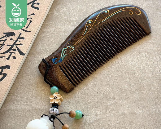 Imylan锦木梳华三件套（月梳+刮痧板+柄梳）/1套补单专用 商品图2