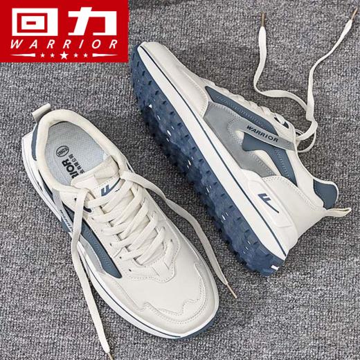 回力男鞋秋冬新款运动休闲鞋防滑耐磨增高厚底鞋跑步鞋防水皮面鞋 商品图4