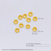 【限时7.5折】【定价黄金】足金999 （无成色字印）古法实心隔片小金片手串配件Diy手串配件/10件(AKGFSC00637)预售产品下单后不退款不退货不换货不补差价 商品缩略图2