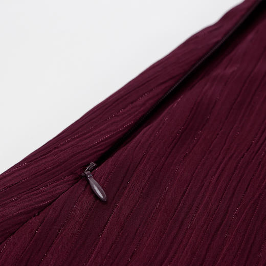 QF857斯尔丽2025夏季新款简约时尚通勤日常压褶显瘦宽松好穿连衣裙 商品图8