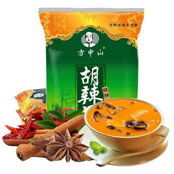 方中山胡辣汤料河南特产速食汤早餐方便食品新4包组合装1161克 /粮油调味 /方便食品 /速食汤 商品图6