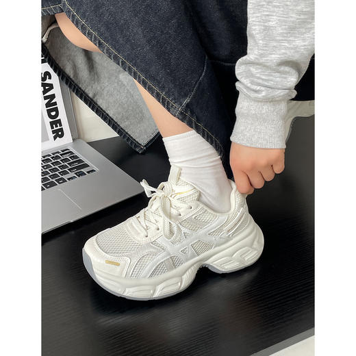 【YW】无忧购韩系百搭透气网面镂空休闲厚底增高老爹鞋MIS-2689（截单后7天发货) 商品图8