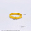 【限时克减150元】足金999.9 古法光圈素圈宽面戒指（面宽约3-3.4mm，厚约1.4mm）(GFJZW00099-01)（预售产品下单后不退款不退货不换货不补差价 商品缩略图3