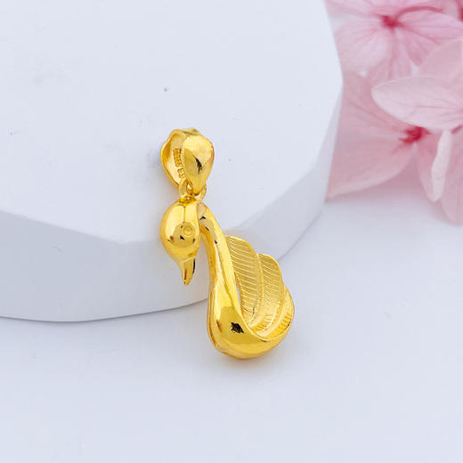 【限时克减150元】足金999.99 【精品】五9黄金天鹅吊坠(ACDZ00321)（预售产品下单后不退款不退货不换货不补差价）（预售产品下单后不退款不退货不换货不补差价） 商品图2