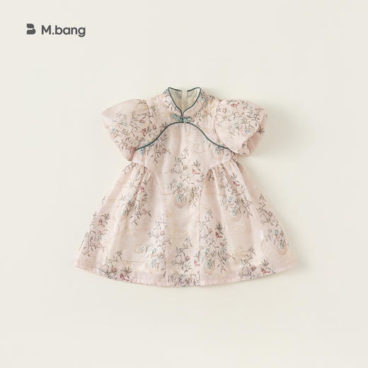 【新中式旗袍裙】宥宝品牌女童旗袍裙 夏季洋气无袖汉服连衣裙 商品图0