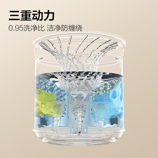 【TCL洗衣机】直驱波轮洗衣机家用静音不锈钢内筒免清洗洗衣机 10公斤直驱变频B100P6-DP 商品图2