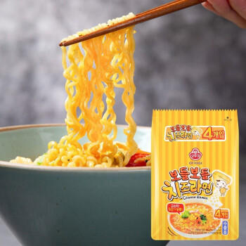 不倒翁韩国进口 原味金拉面120g*5包 潘帅同款泡面 韩式方便面袋装 /粮油调味 /方便食品 /方便面 商品图3