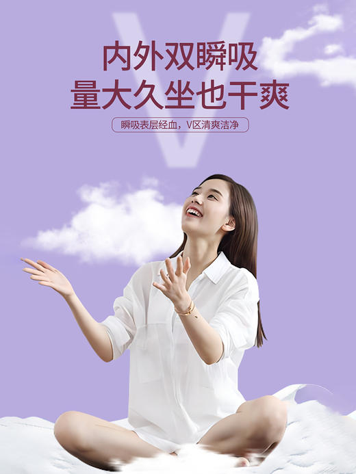 花尼熊医护级日用夜用卫生巾抑菌祛味女士经期护理超薄透气姨妈巾套装50片 商品图10