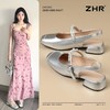 ZHR网红包头凉鞋女2025新款高级浅口小皮鞋洋气小香风粗跟凉鞋女 商品缩略图0