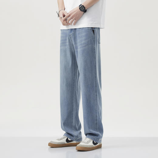 【Le*同款热销】轩齐男士超薄天丝牛仔裤，夏季透气凉爽（下单3-5天发货） 商品图9