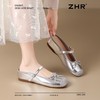 ZHR则则真皮包头拖鞋2025新款内增高时尚外穿拖鞋气质通勤单鞋女 商品缩略图2