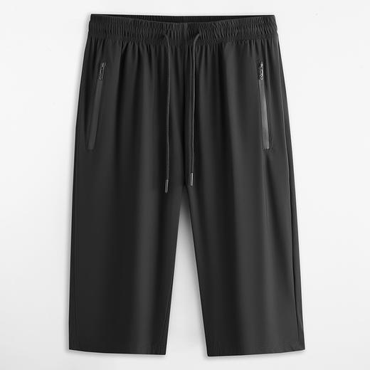 【速干】【DWN】大依优型大码休闲七分短裤冰丝中裤大号裤子弹力透气加肥加大夏季松紧腰宽松运动 商品图3